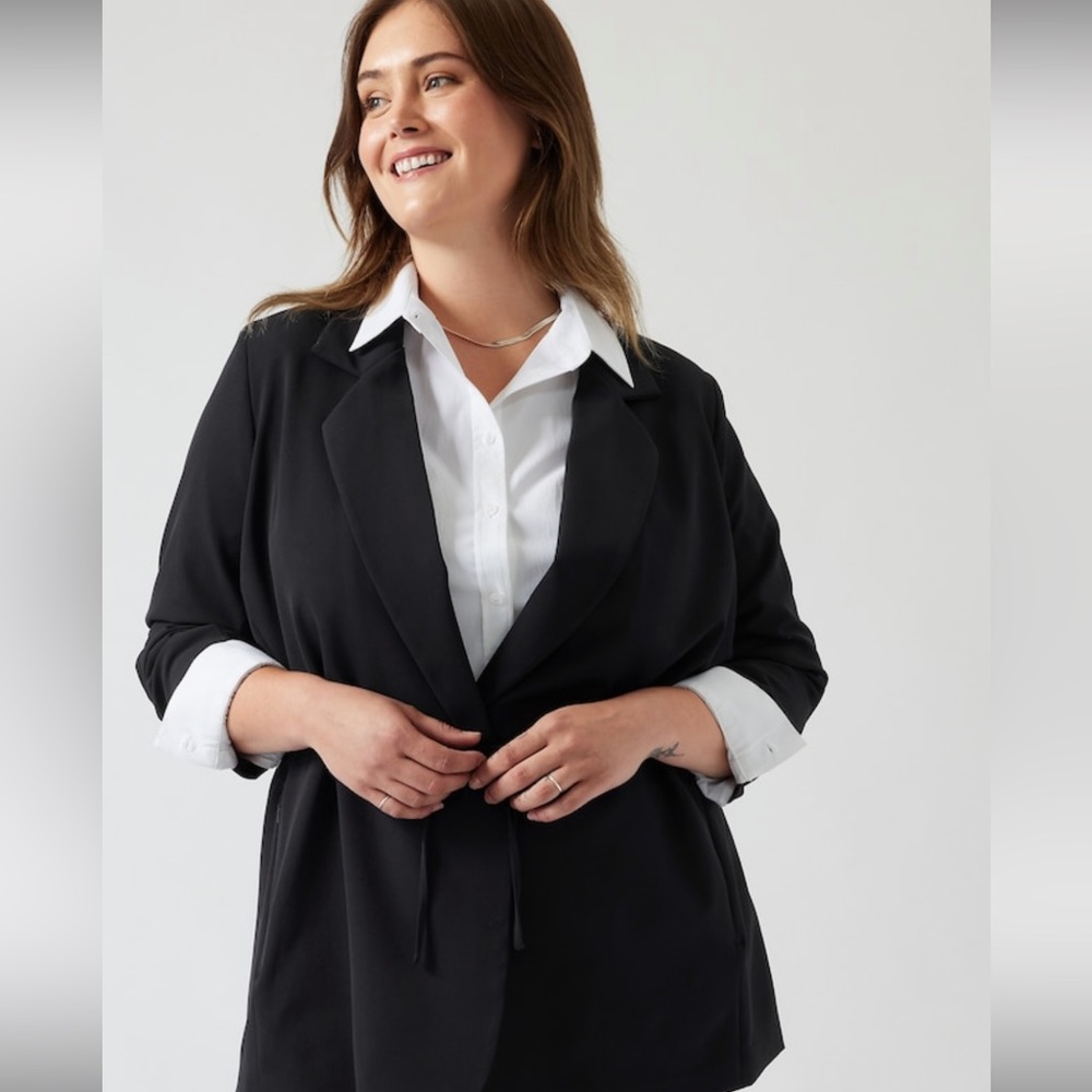 Athleta Endless Blazer Primatwill Blazer // Black #860105